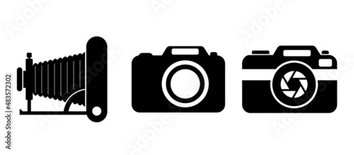Photo camera vector icon