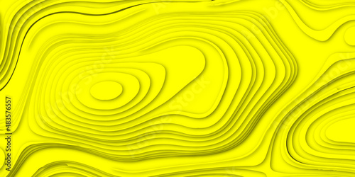 Abstract background vector illustration . Modern and geometric design and Yellow Paper Horizontal Waves Texture. Embossed Waves on Detailed Paper similar Background. 