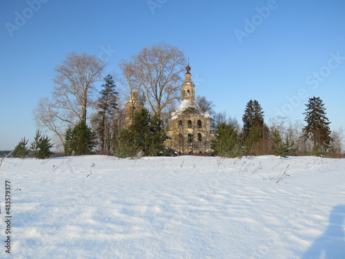 church in the winter