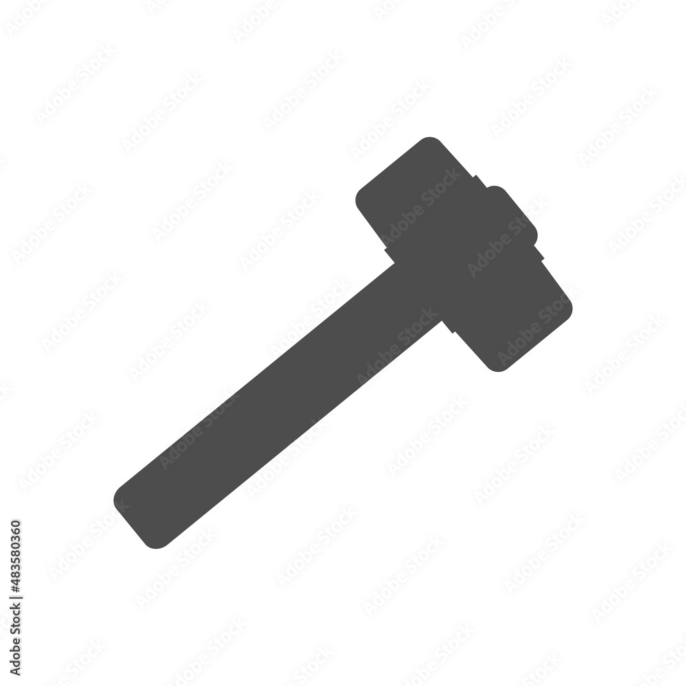 sledgehammer icon. vector simple illustration sledgehammer icon. vector simple illustration
