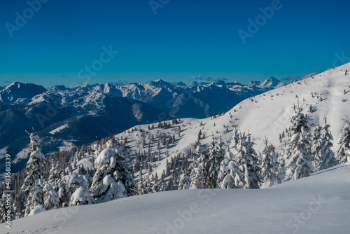 Ski mountaineering in the Carnic Alps, Friuli-Venezia Giulia, Italy © zakaz86