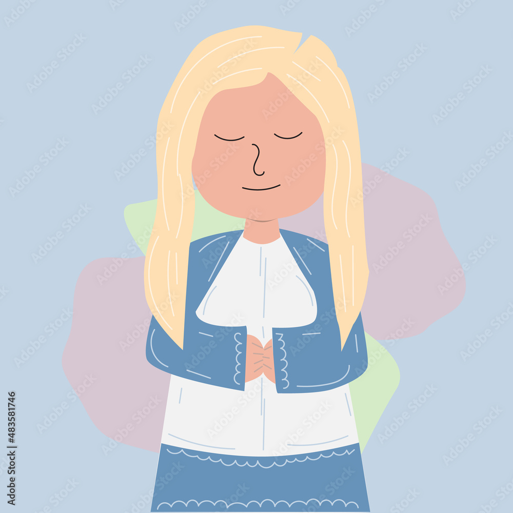 bohemian woman flat vector people background bohemian woman flat vector people background