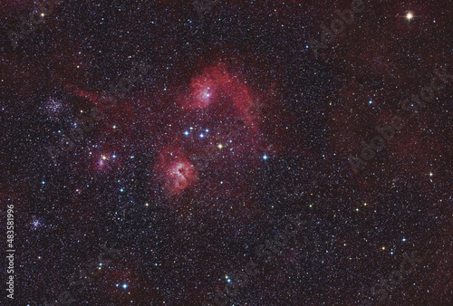 Flaming star nebula (IC405),emission and reflection nebula in the constellation Auriga.