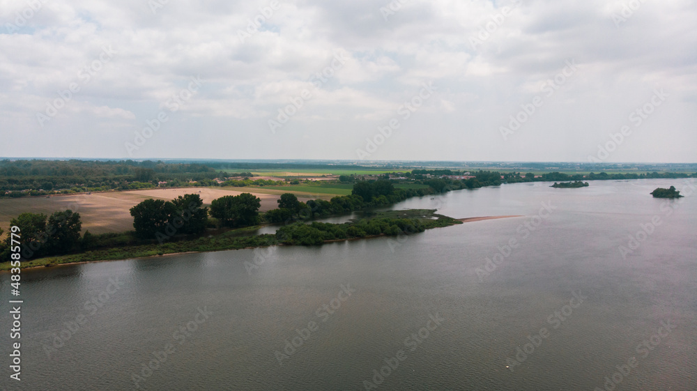 Aerial photos from Tejo River in Cartaxo