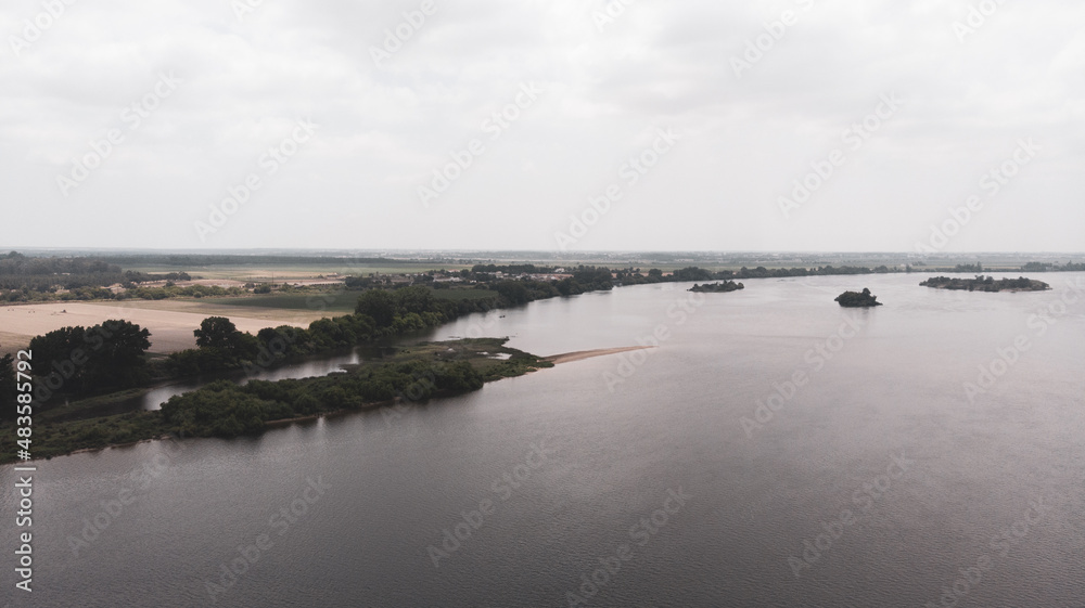 Aerial photos from Tejo River in Cartaxo