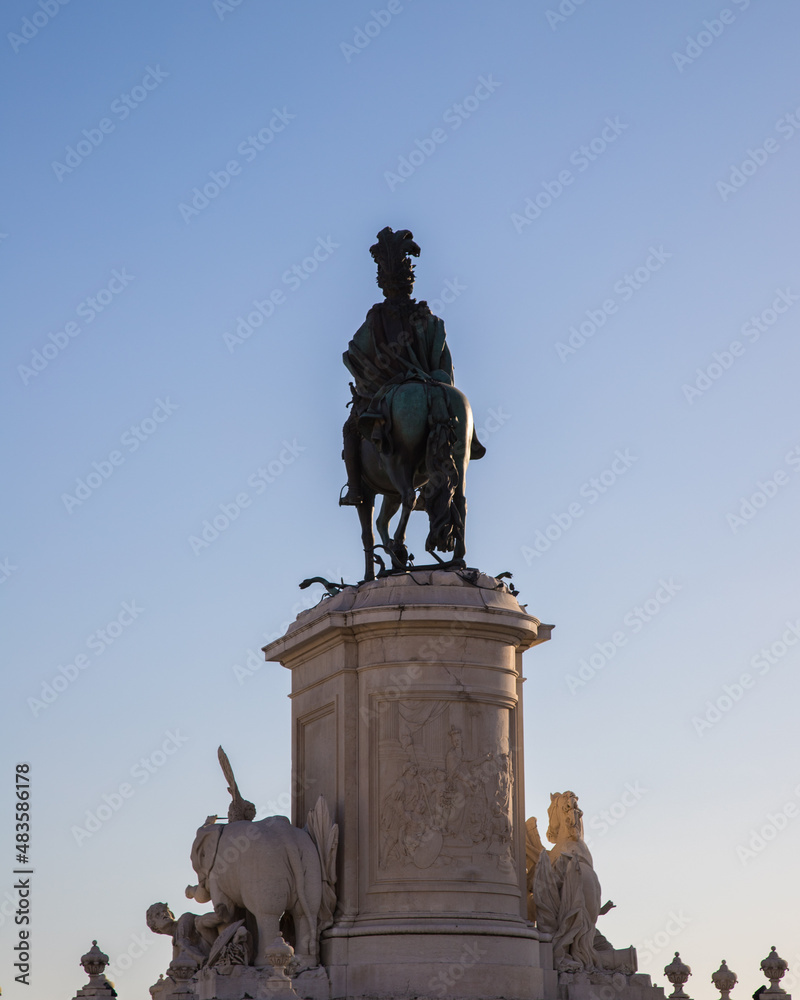 Obraz premium D.José I Statue at 