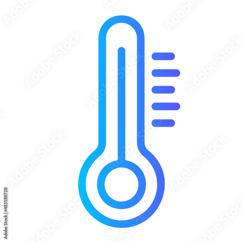 thermometer gradient icon