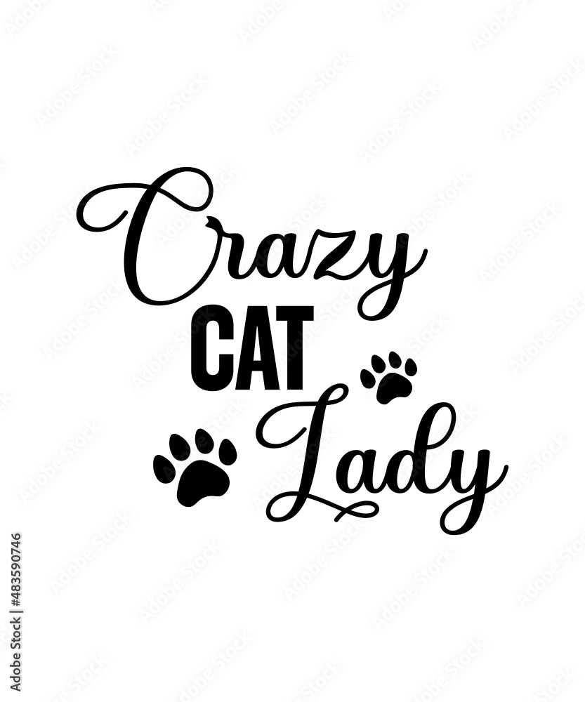 Cat SVG Bundle, Cat SVG, Kitten SVG, Cat lady svg, crazy cat lady svg ...