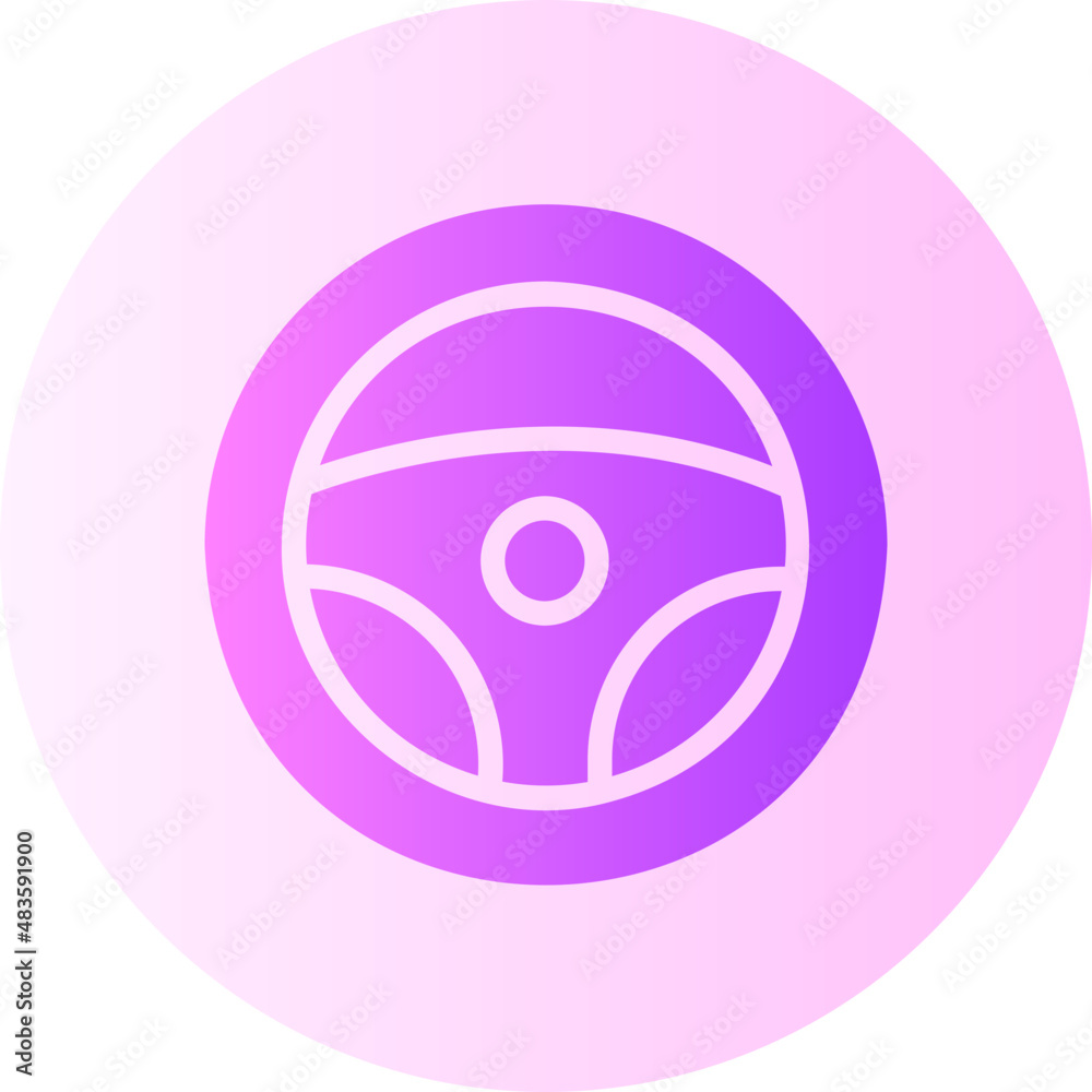 steering wheel gradient icon steering wheel gradient icon