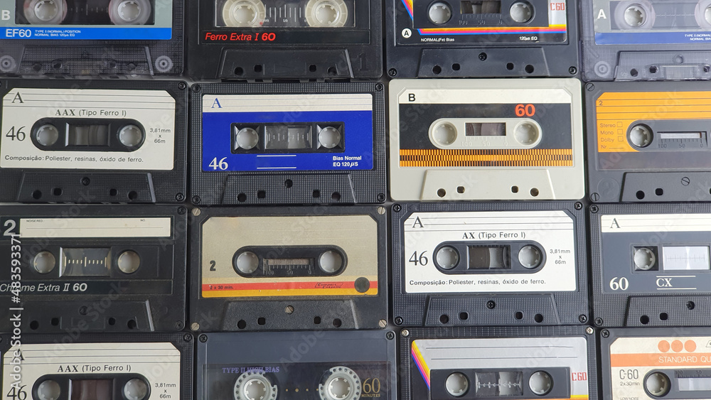 Naklejka premium audio cassette tape
