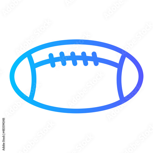rugby gradient icon