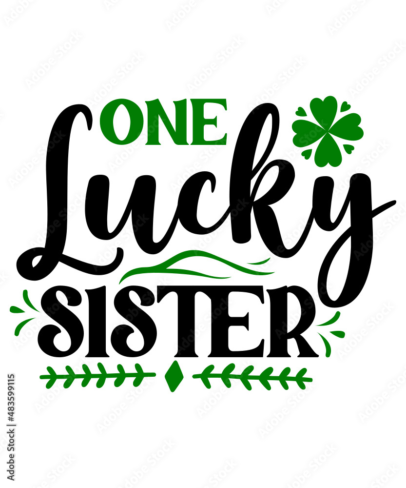 Fototapeta premium St Patrick's Day SVG Bundle, Lucky SVG, Irish SVG, St Patrick's Day Quotes, Shamrock svg, Clover svg, Cut File Cricut, Silhouette