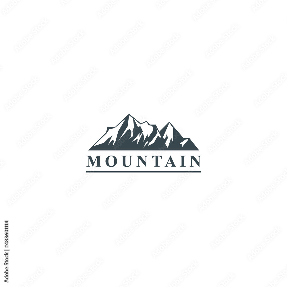 hill or mountain concept logo vector template