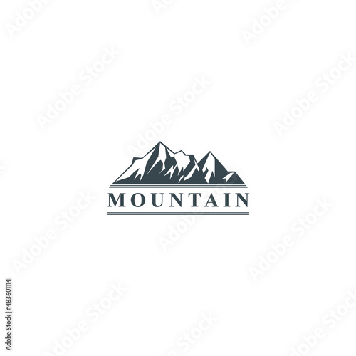 hill or mountain concept logo vector template