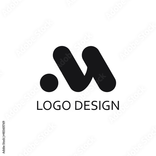 modern letter m logo design template photo