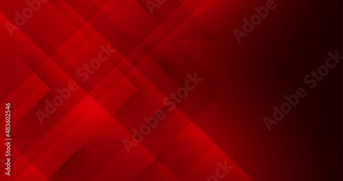 red background with abstract square shape and overlay effect, dynamic for business or sport banner concept.