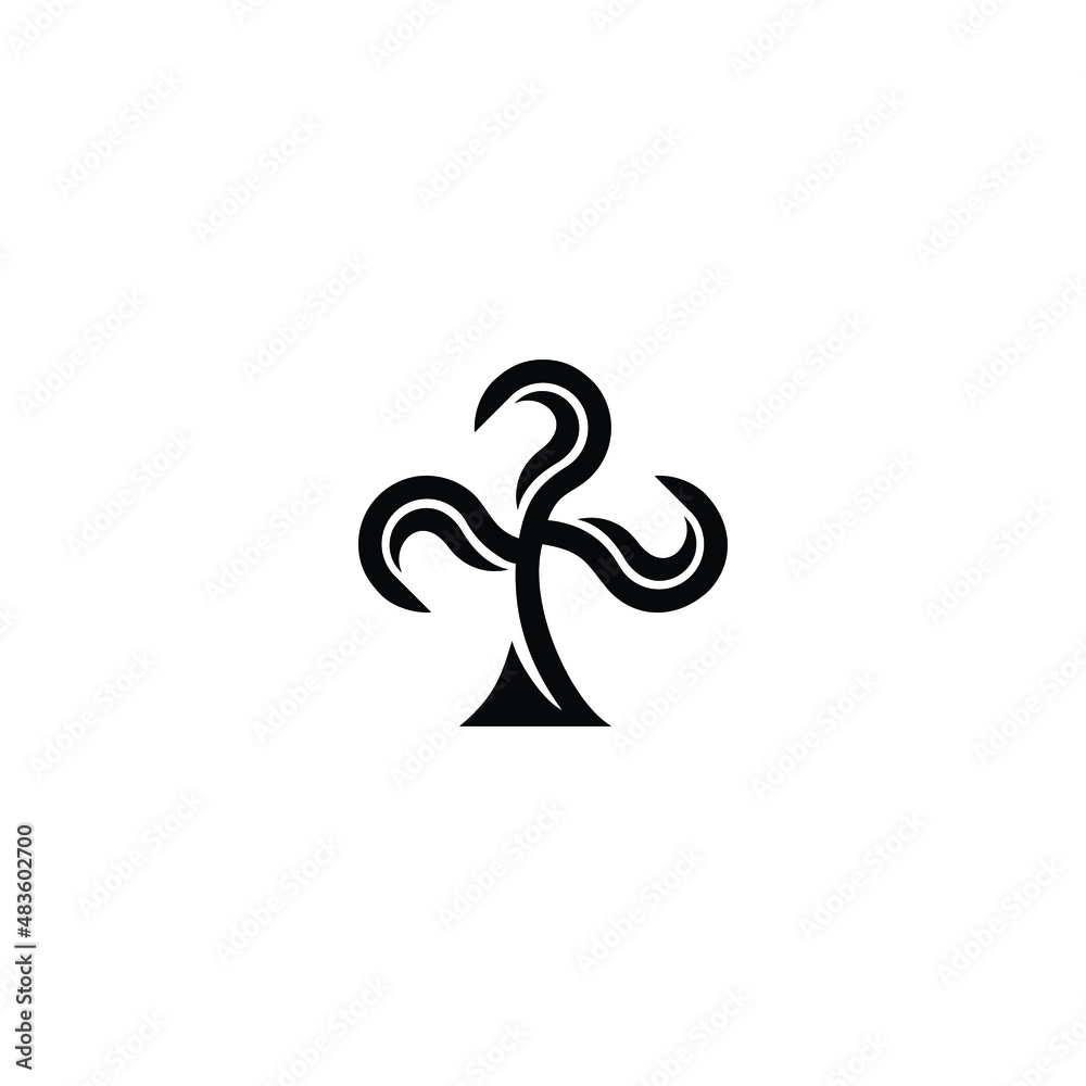 Fototapeta premium ace logo minimalist design design graphic