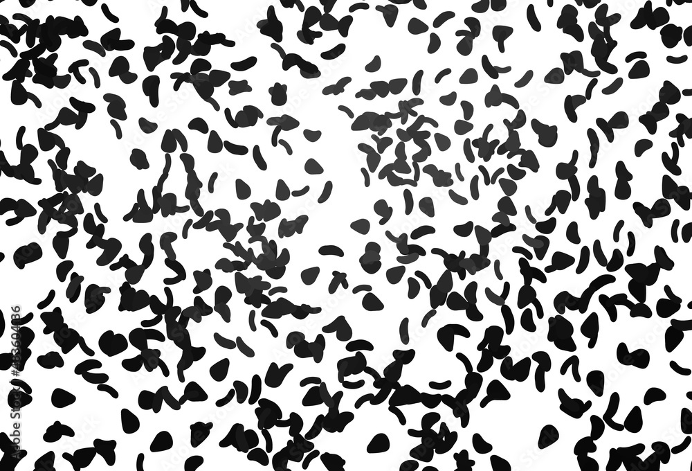 Light Black vector background with abstract forms.