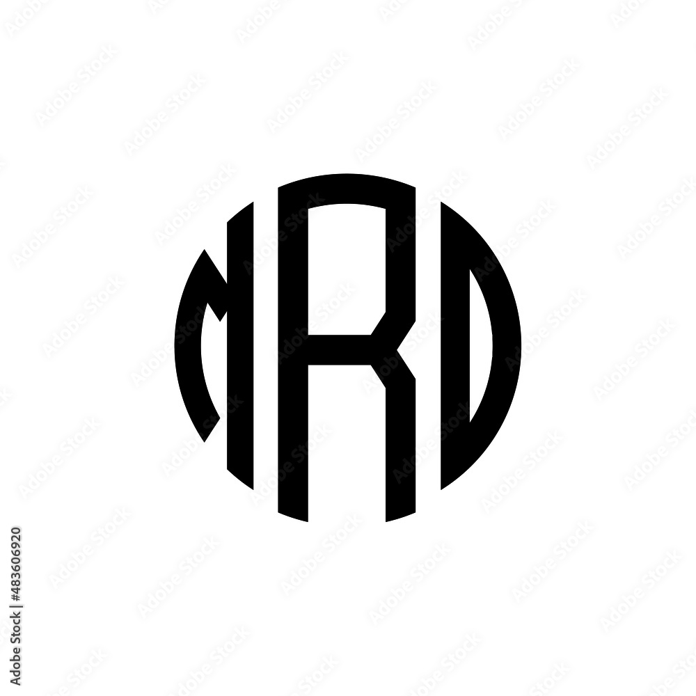 MRO letter logo design. MRO modern letter logo with black background. MRO creative  letter logo. simple and modern letter MRO logo template, MRO circle letter logo design with circle shape. MRO   - obrazy, fototapety, plakaty 