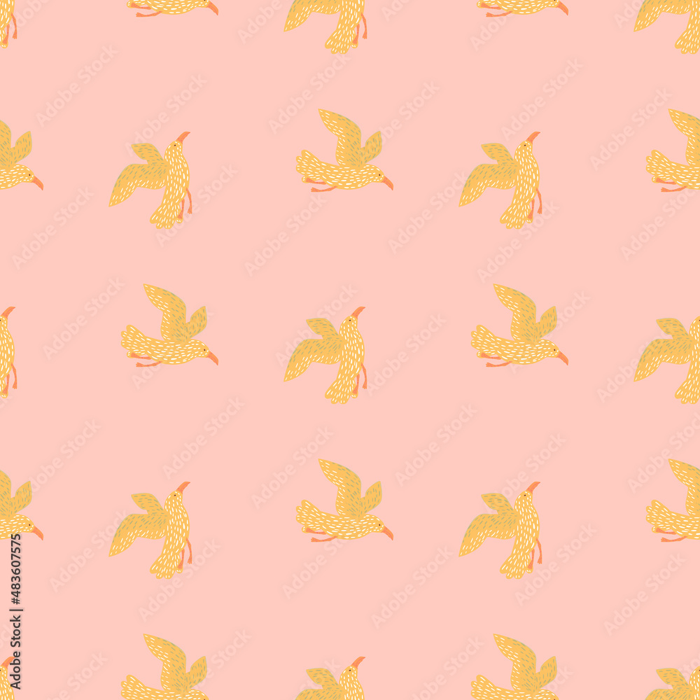 Seagulls seamless pattern. Background of sea birds. Seagulls seamless pattern. Background of sea birds.