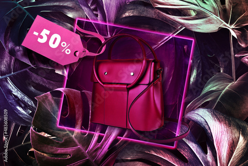 time for wild sales - banner graphics for shops, fashion houses. Design for social media, poster, cityboard, billboard
