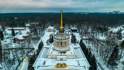Aerial view of the National Expo Center of Ukraine