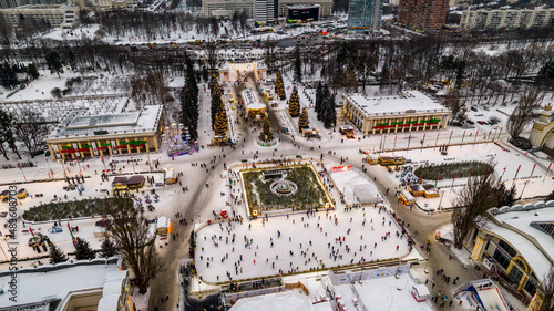Aerial view of the National Expo Center of Ukraine