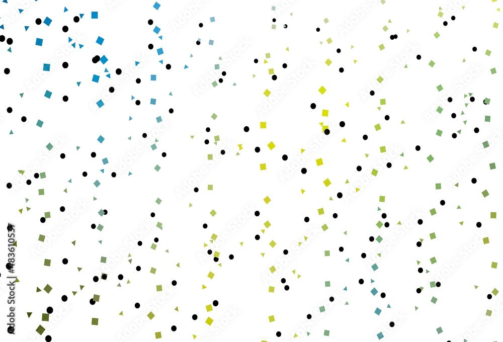 Light Blue, Yellow vector backdrop with lines, circles, rhombus. Light Blue, Yellow vector backdrop with lines, circles, rhombus.
