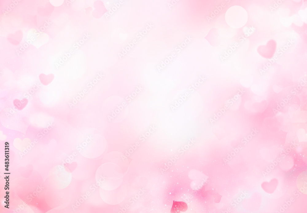 Soft pink bokeh,valentine's background. Blurred hearts illustartion. Soft pink bokeh,valentine's background. Blurred hearts illustartion.
