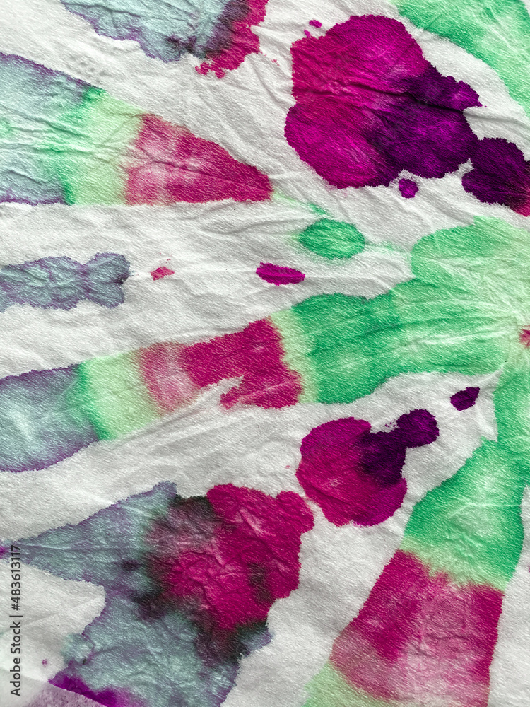 Tie Dye Spiral Background.