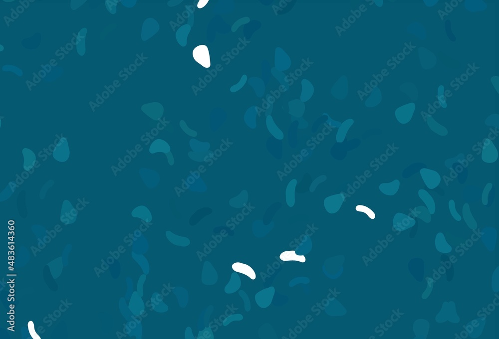 Light BLUE vector pattern with chaotic shapes.