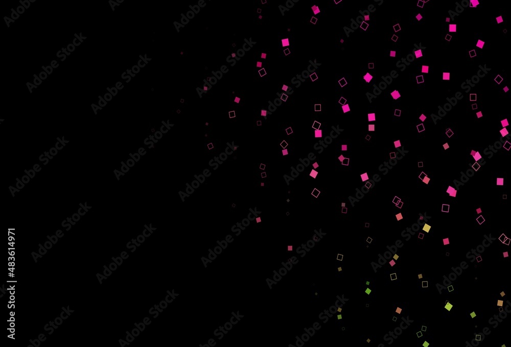 Dark Pink, Green vector template with square style. Dark Pink, Green vector template with square style.