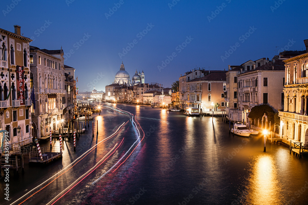Historic and amazing Venice in the evening, Italy - obrazy, fototapety, plakaty 