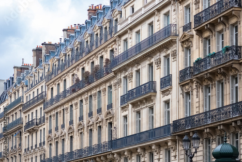 Paris, beautiful building avenue de l’Opera, in a luxury area in the center