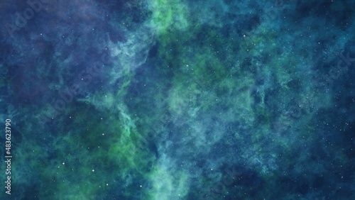 Deep space nebulae. Outer space starry design.