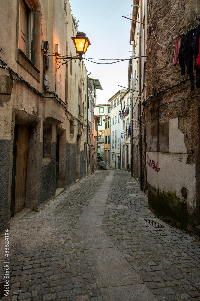 Streets of the historic center of the city of Viseu