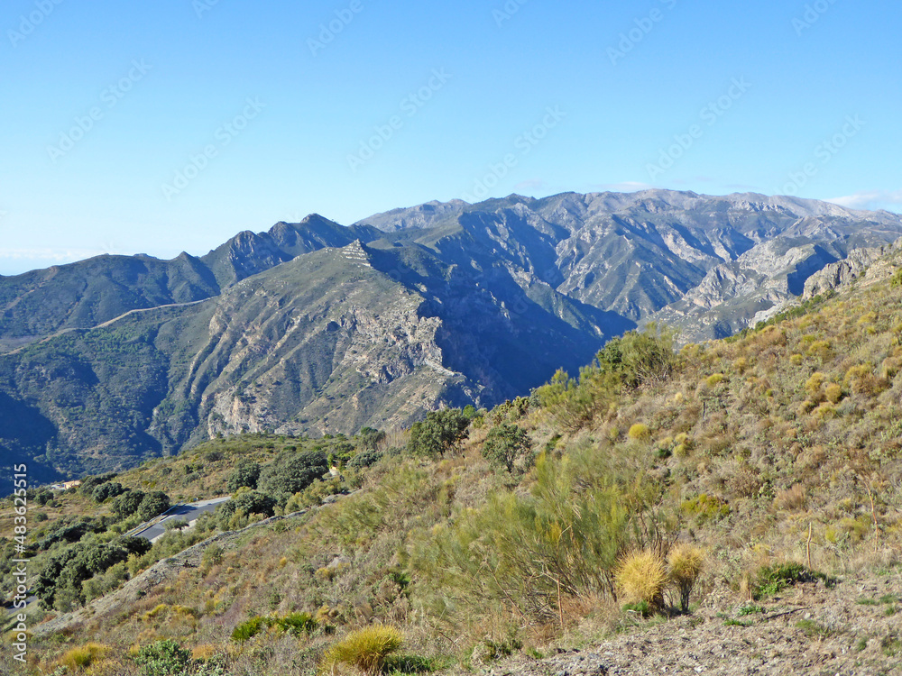 Mountains of Andalucia in Spain