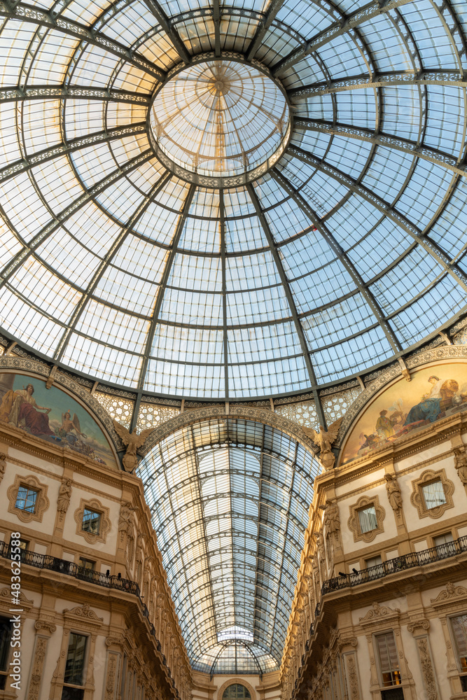Vittorio Emanuele II Galleries in Milan, Italy