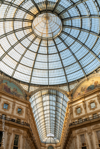 Vittorio Emanuele II Galleries in Milan  Italy