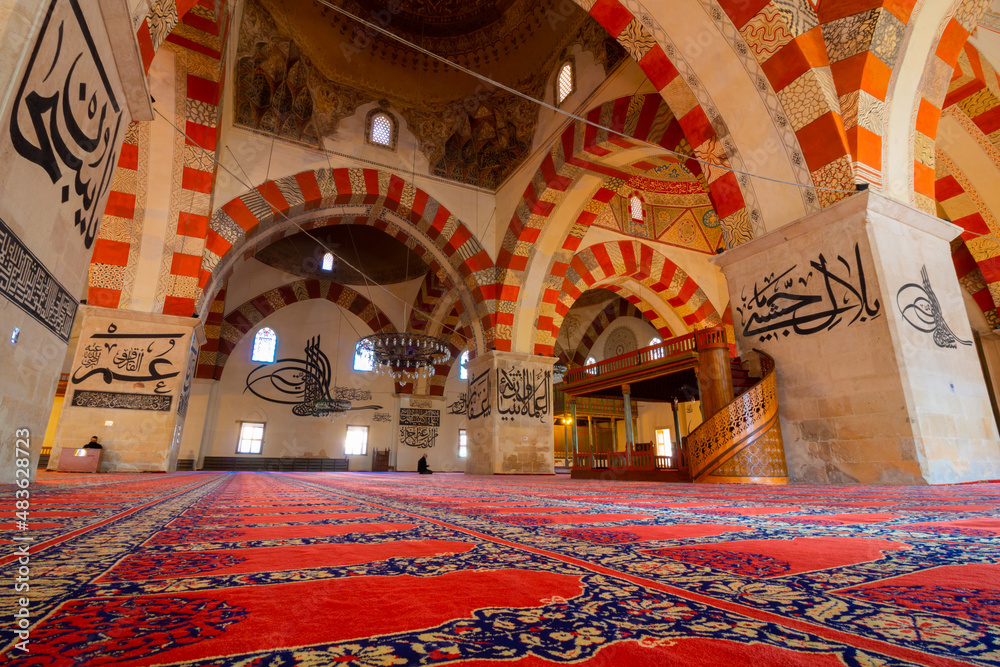 Obraz premium Mosque background photo. Edirne Old Mosque or Eski Cami