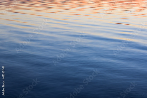 Fototapeta Naklejka Na Ścianę i Meble -  Ripples on the river. Texture of water.	