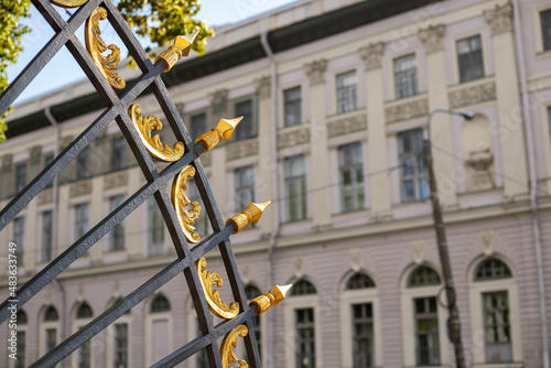 Summer Garden fence, Russia, St. Petersburg, summer 2021