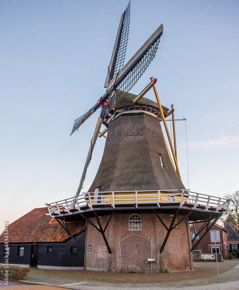 dutch windmill in Dalfsen