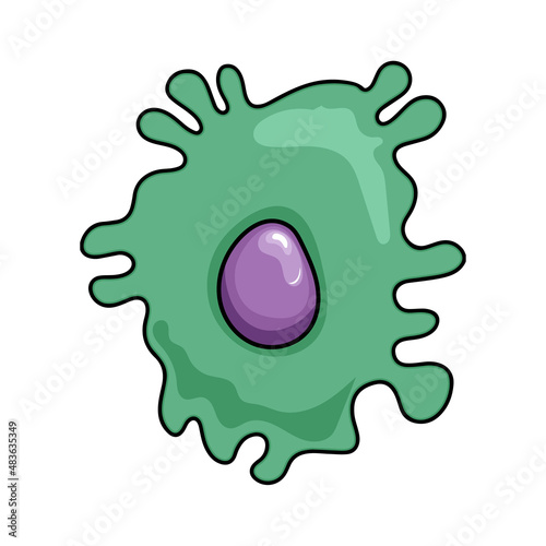 Dendritic Cell Biology Vector Illustration, White Background, Immunology Education Research Concept, Medical Design