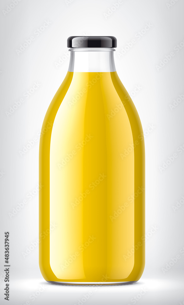 Glass Bottle on background. 3d rendering Glass Bottle on background. 3d rendering