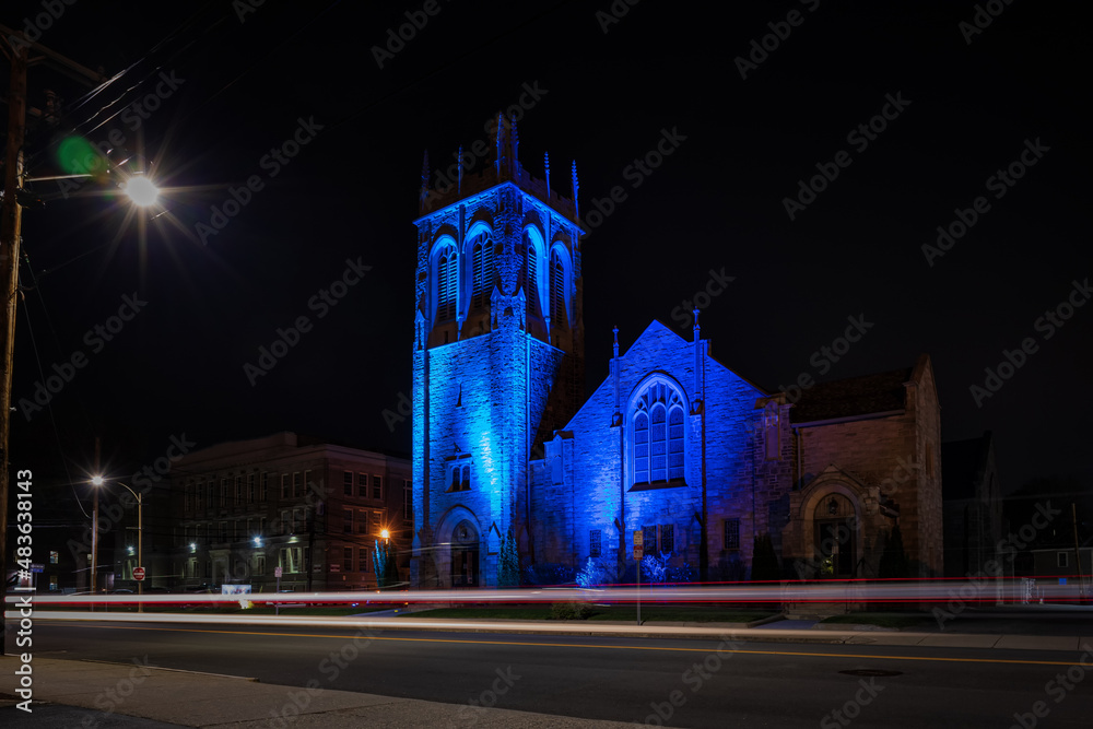 Fototapeta premium A Night in Framingham Massachusetts