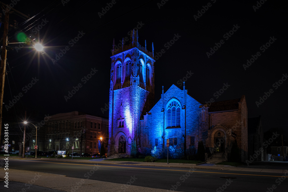 Fototapeta premium A Night in Framingham Massachusetts