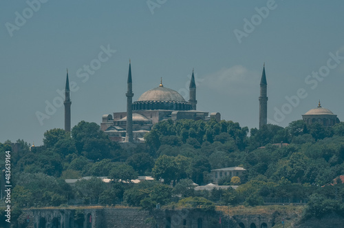 istanbul views hagiasofia maidens tower boats ports bridge ortakoy mosque haydarpasa  photo
