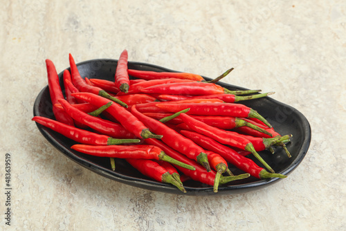 Hot and spicy chili pepper