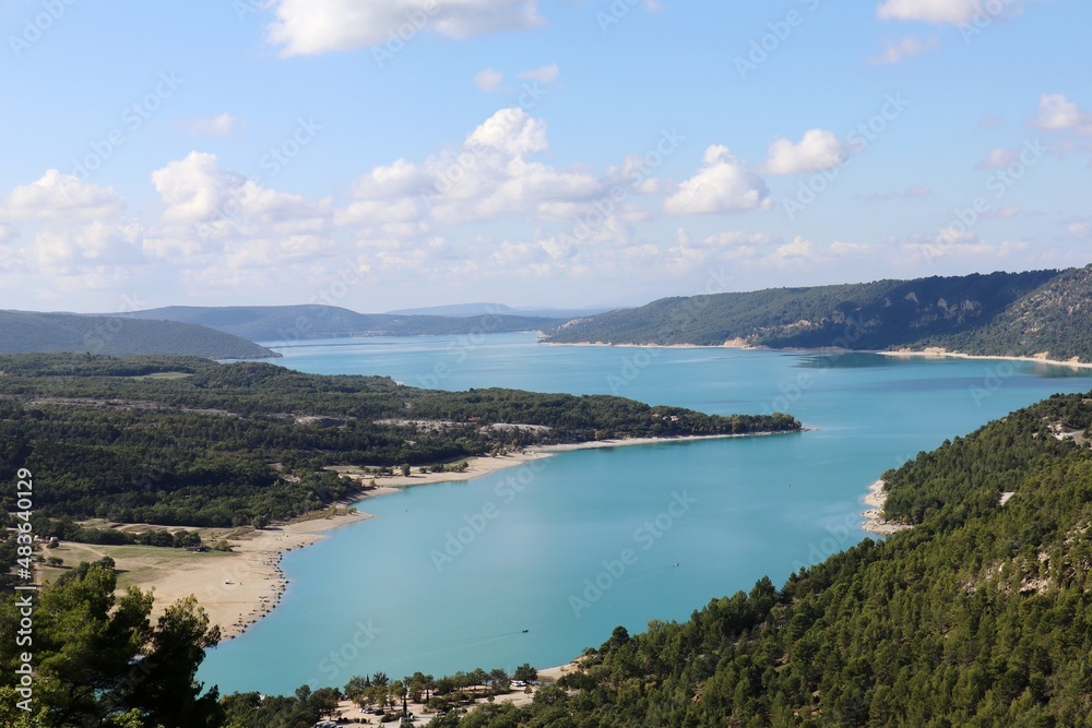 lake and mountains